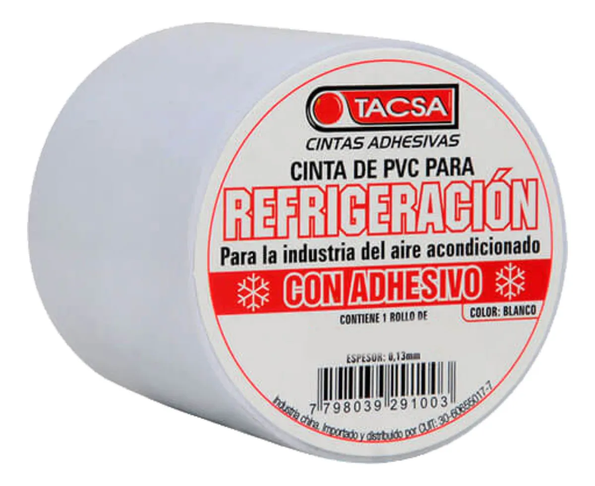 Cinta Adhesiva de PVC Blanca